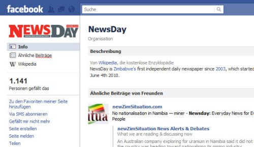 Newsday Facebook page