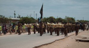 Zion Christian Church top brass band performing during the opening festivities in Bulawayo