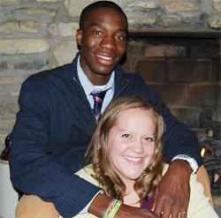 Ticha Chikuni and fiance Stella Harville (Photo. New Zimbabwe).