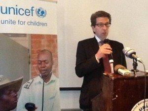 Acting UNICEF Country Representative Marc Rubin (Photo M. Chibaya)