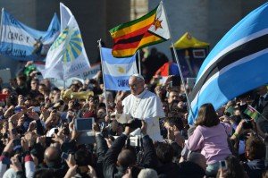 Pope Francis I during his inauguration mass at St Peter's square on March 19, 2013 at the Vatican. (Photo: Vincenzo Pinto/AFP)