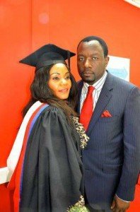 Ivy Kombo-Kasi posing for a photo with his husband Admire Kasi (photo: T. Marwizi).